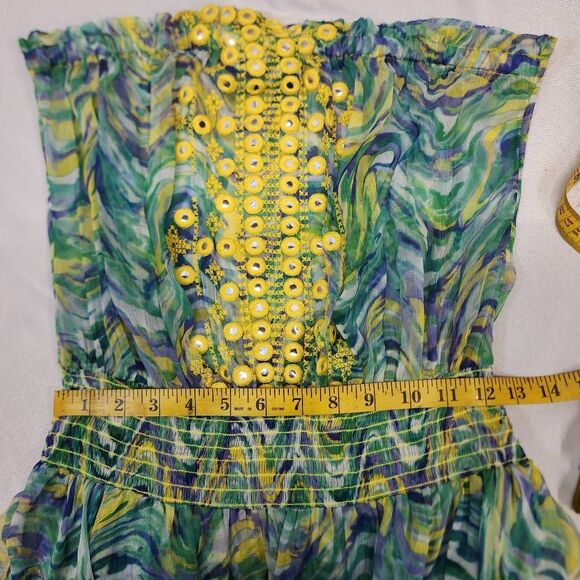 Ramy Brook Mick Dress Women’s Size M Strapless Tiered Floral Print NWT - Picture 8 of 11